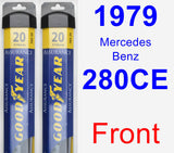 Front Wiper Blade Pack for 1979 Mercedes-Benz 280CE - Assurance