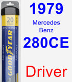 Driver Wiper Blade for 1979 Mercedes-Benz 280CE - Assurance