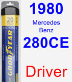 Driver Wiper Blade for 1980 Mercedes-Benz 280CE - Assurance