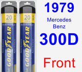 Front Wiper Blade Pack for 1979 Mercedes-Benz 300D - Assurance