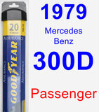 Passenger Wiper Blade for 1979 Mercedes-Benz 300D - Assurance