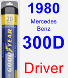 Driver Wiper Blade for 1980 Mercedes-Benz 300D - Assurance