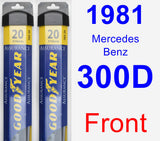 Front Wiper Blade Pack for 1981 Mercedes-Benz 300D - Assurance