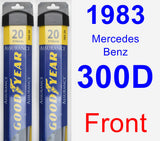 Front Wiper Blade Pack for 1983 Mercedes-Benz 300D - Assurance