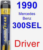 Driver Wiper Blade for 1990 Mercedes-Benz 300SEL - Assurance