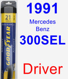 Driver Wiper Blade for 1991 Mercedes-Benz 300SEL - Assurance