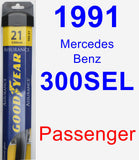 Passenger Wiper Blade for 1991 Mercedes-Benz 300SEL - Assurance