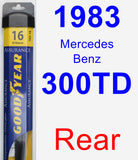 Rear Wiper Blade for 1983 Mercedes-Benz 300TD - Assurance