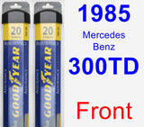 Front Wiper Blade Pack for 1985 Mercedes-Benz 300TD - Assurance