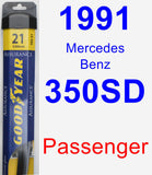 Passenger Wiper Blade for 1991 Mercedes-Benz 350SD - Assurance