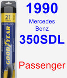 Passenger Wiper Blade for 1990 Mercedes-Benz 350SDL - Assurance