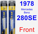 Front Wiper Blade Pack for 1978 Mercedes-Benz 280SE - Assurance