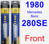 Front Wiper Blade Pack for 1980 Mercedes-Benz 280SE - Assurance