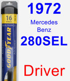 Driver Wiper Blade for 1972 Mercedes-Benz 280SEL - Assurance