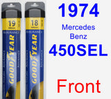 Front Wiper Blade Pack for 1974 Mercedes-Benz 450SEL - Assurance