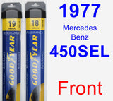 Front Wiper Blade Pack for 1977 Mercedes-Benz 450SEL - Assurance