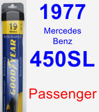 Passenger Wiper Blade for 1977 Mercedes-Benz 450SL - Assurance