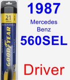 Driver Wiper Blade for 1987 Mercedes-Benz 560SEL - Assurance