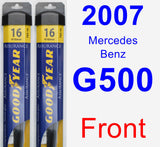 Front Wiper Blade Pack for 2007 Mercedes-Benz G500 - Assurance