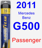 Passenger Wiper Blade for 2011 Mercedes-Benz G500 - Assurance