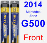 Front Wiper Blade Pack for 2014 Mercedes-Benz G500 - Assurance