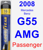 Passenger Wiper Blade for 2008 Mercedes-Benz G55 AMG - Assurance