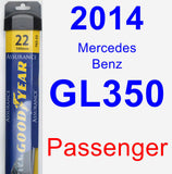 Passenger Wiper Blade for 2014 Mercedes-Benz GL350 - Assurance