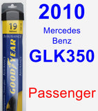 Passenger Wiper Blade for 2010 Mercedes-Benz GLK350 - Assurance