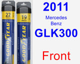 Front Wiper Blade Pack for 2011 Mercedes-Benz GLK300 - Assurance