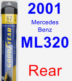 Rear Wiper Blade for 2001 Mercedes-Benz ML320 - Assurance