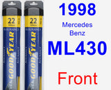 Front Wiper Blade Pack for 1998 Mercedes-Benz ML430 - Assurance