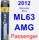 Passenger Wiper Blade for 2012 Mercedes-Benz ML63 AMG - Assurance