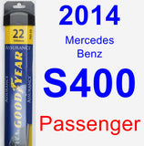 Passenger Wiper Blade for 2014 Mercedes-Benz S400 - Assurance