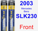 Front Wiper Blade Pack for 2003 Mercedes-Benz SLK230 - Assurance