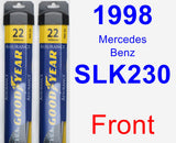 Front Wiper Blade Pack for 1998 Mercedes-Benz SLK230 - Assurance