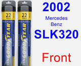 Front Wiper Blade Pack for 2002 Mercedes-Benz SLK320 - Assurance