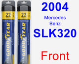 Front Wiper Blade Pack for 2004 Mercedes-Benz SLK320 - Assurance