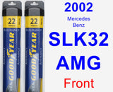 Front Wiper Blade Pack for 2002 Mercedes-Benz SLK32 AMG - Assurance