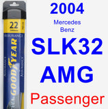 Passenger Wiper Blade for 2004 Mercedes-Benz SLK32 AMG - Assurance