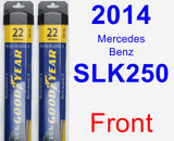 Front Wiper Blade Pack for 2014 Mercedes-Benz SLK250 - Assurance