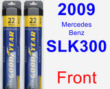 Front Wiper Blade Pack for 2009 Mercedes-Benz SLK300 - Assurance