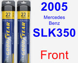 Front Wiper Blade Pack for 2005 Mercedes-Benz SLK350 - Assurance