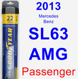 Passenger Wiper Blade for 2013 Mercedes-Benz SL63 AMG - Assurance