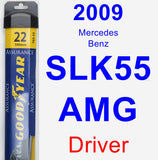 Driver Wiper Blade for 2009 Mercedes-Benz SLK55 AMG - Assurance