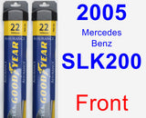 Front Wiper Blade Pack for 2005 Mercedes-Benz SLK200 - Assurance