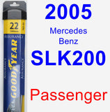 Passenger Wiper Blade for 2005 Mercedes-Benz SLK200 - Assurance