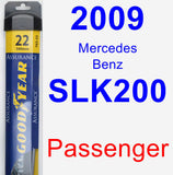 Passenger Wiper Blade for 2009 Mercedes-Benz SLK200 - Assurance