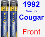 Front Wiper Blade Pack for 1992 Mercury Cougar - Assurance