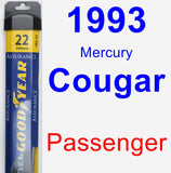 Passenger Wiper Blade for 1993 Mercury Cougar - Assurance