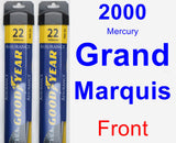 Front Wiper Blade Pack for 2000 Mercury Grand Marquis - Assurance